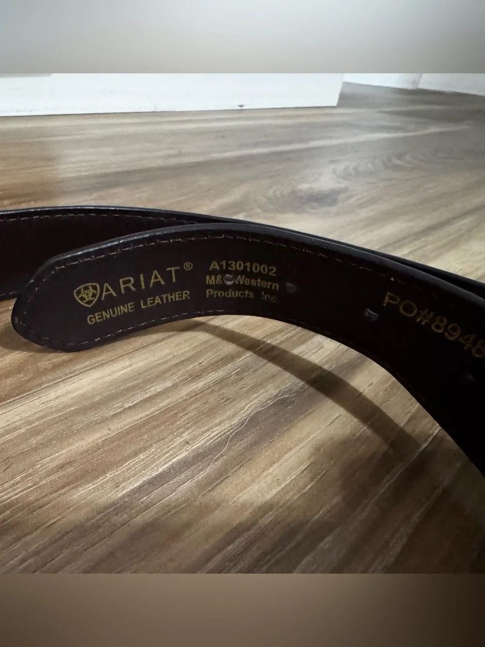 Ariat Brown Tooled Leather kids belt